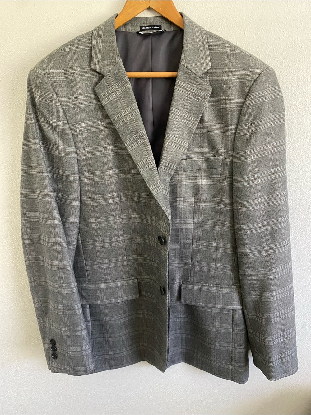 Nautica Men's Gray Plaid Sport Coat Blazer